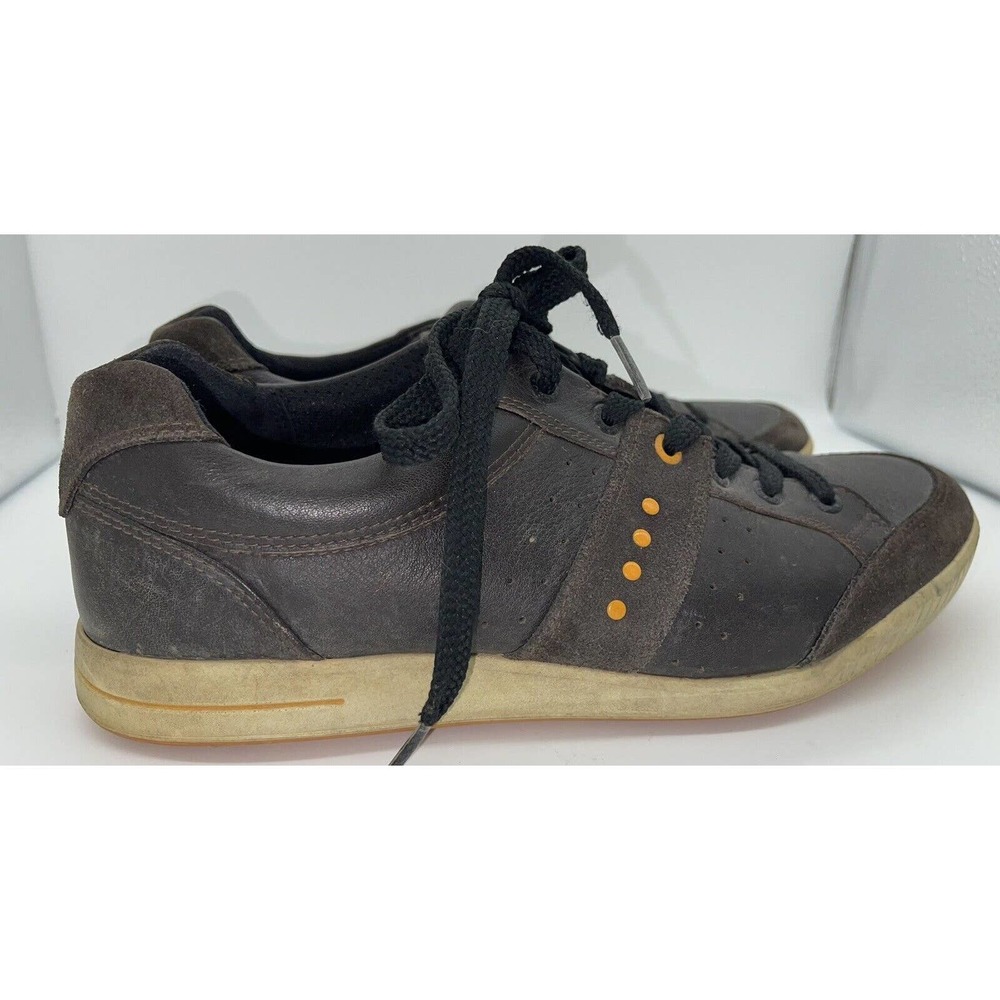 Ecco Men's Street Premiere Golf Shoes Spikeless Brown Leather Size 42 (8/8.5 US)